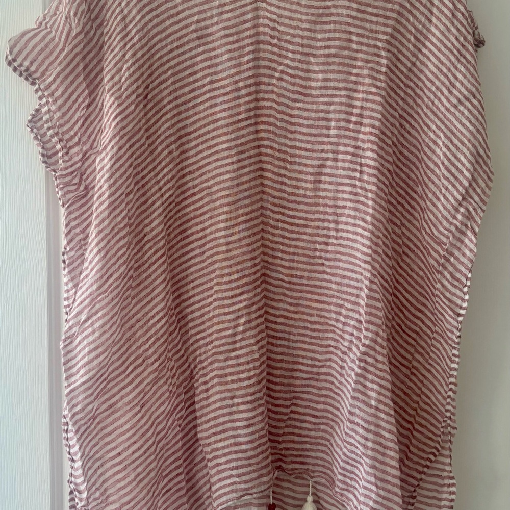 Seafolly Mauve Striped Swim Coverup